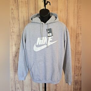 Gray Mens Nike Graphic Hoodie NWT